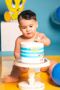 fotografia smash cake looney tunes
